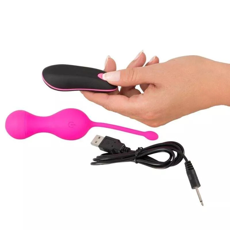 Vibruojantys vaginaliniai kamuoliukai Sweet Smile (rožiniai)