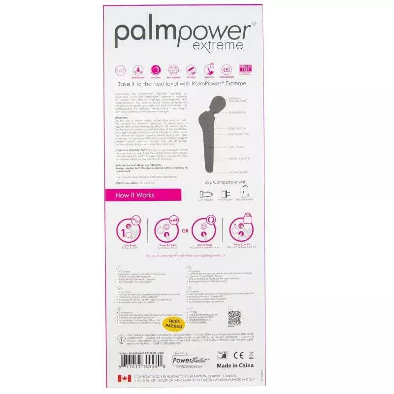 Masažuoklis Palmpower Extreme (juodas)